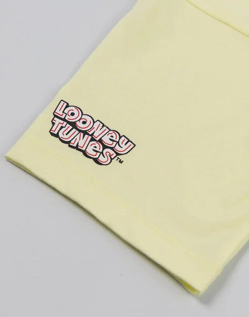 Vanilla Underground Looney Tunes Girls Yellow Tweety Short Sleeved T-Shirt (2-10 Years) - 8-9 yrs Image 5