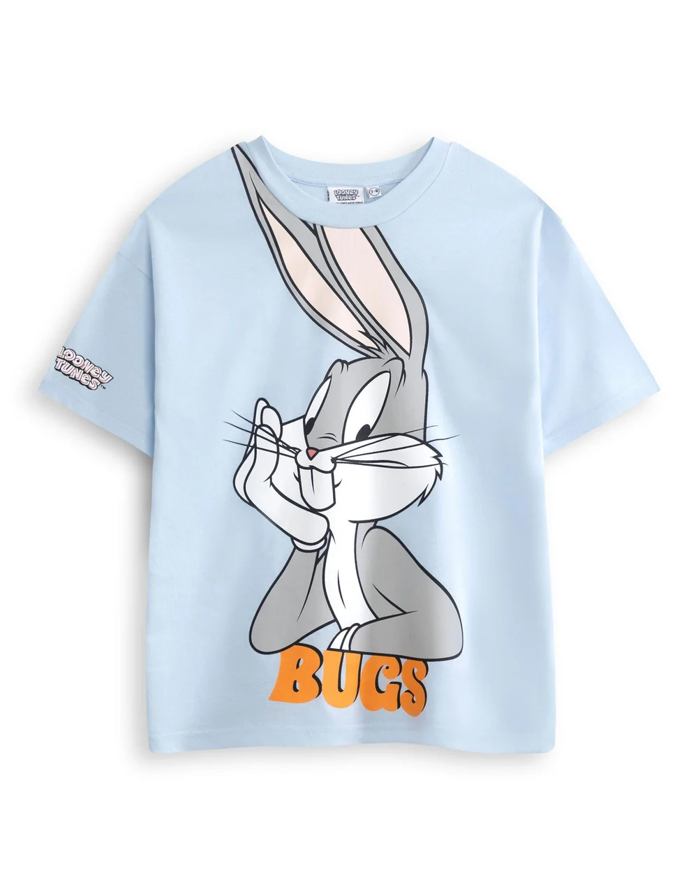 Vanilla Underground Looney Tunes Boys Blue Bugs Short Sleeved T-Shirt (2-10 Years) - 7-8 Yrs Image 1