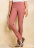 Cotton Traders Blush Super Stretchy Pull On Slim Leg Trousers - 12/L27 Image 4