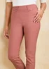 Cotton Traders Blush Super Stretchy Pull On Slim Leg Trousers - 12/L27 Image 3