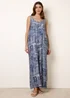 Blue Vanilla Blue Floral Printed Oversized Jumpsuit - M/L Image 3