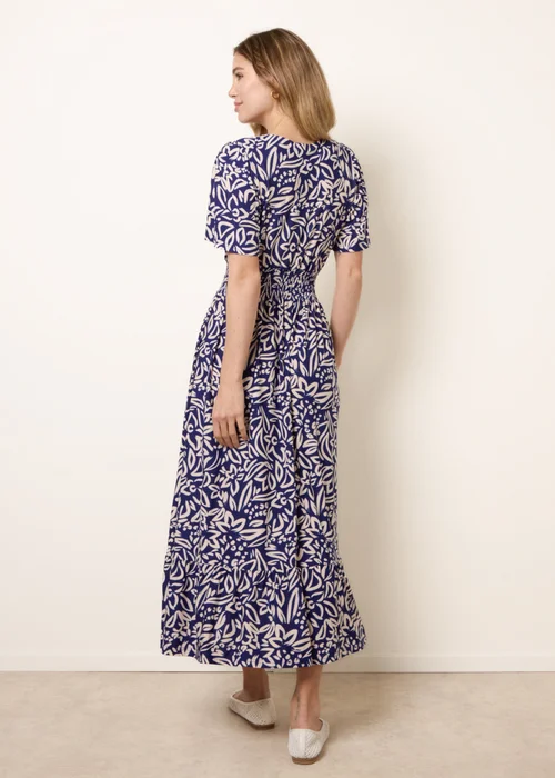 Blue Vanilla Blue Wrap Front Midi Dress - M Image 4