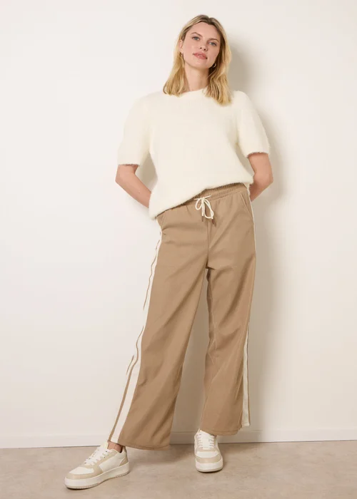 Blue Vanilla Stone Corduroy Side Stripes Trousers - L Image 1