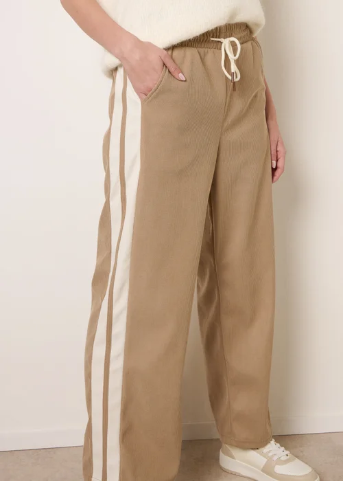 Blue Vanilla Stone Corduroy Side Stripes Trousers - L Image 2