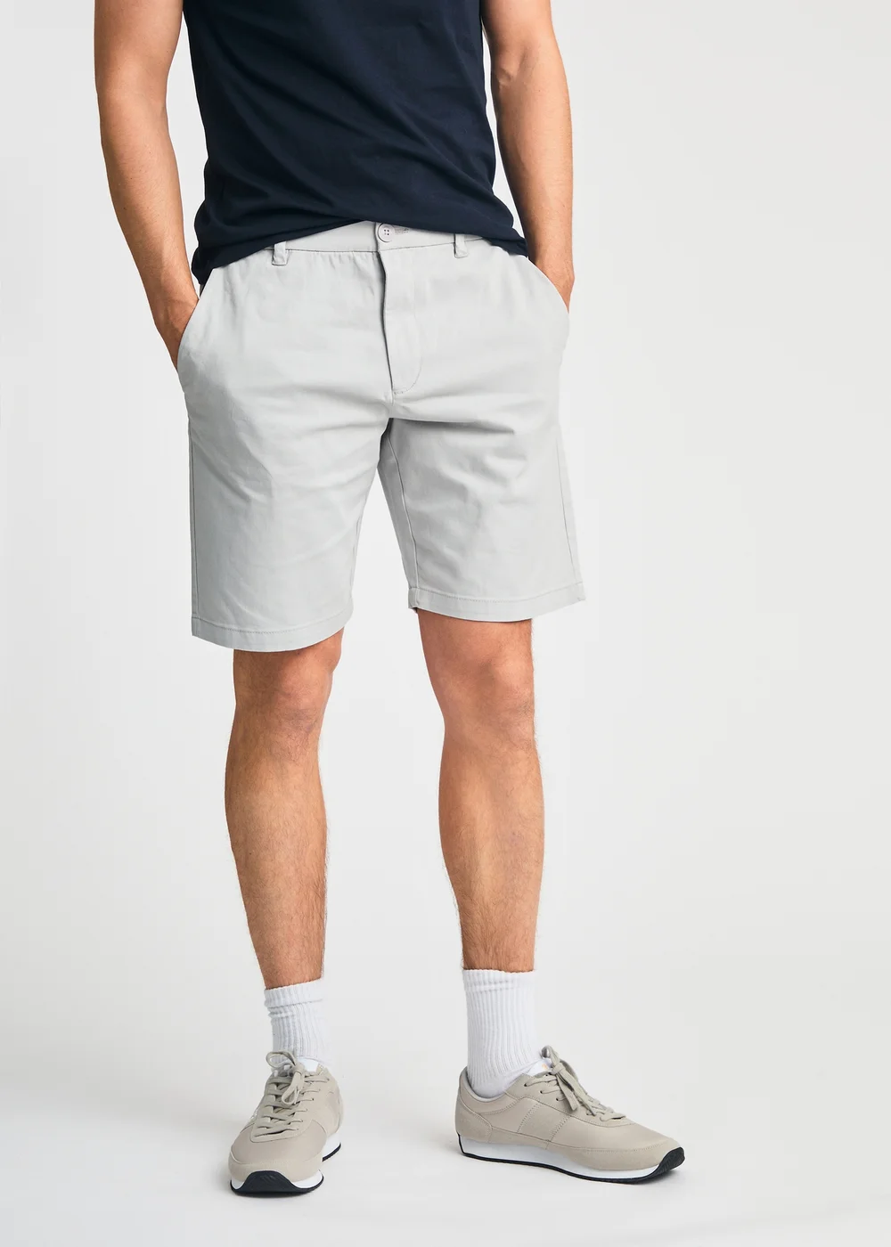 French Connection Blue 2 Pack Cotton Chino Shorts - M Image 4
