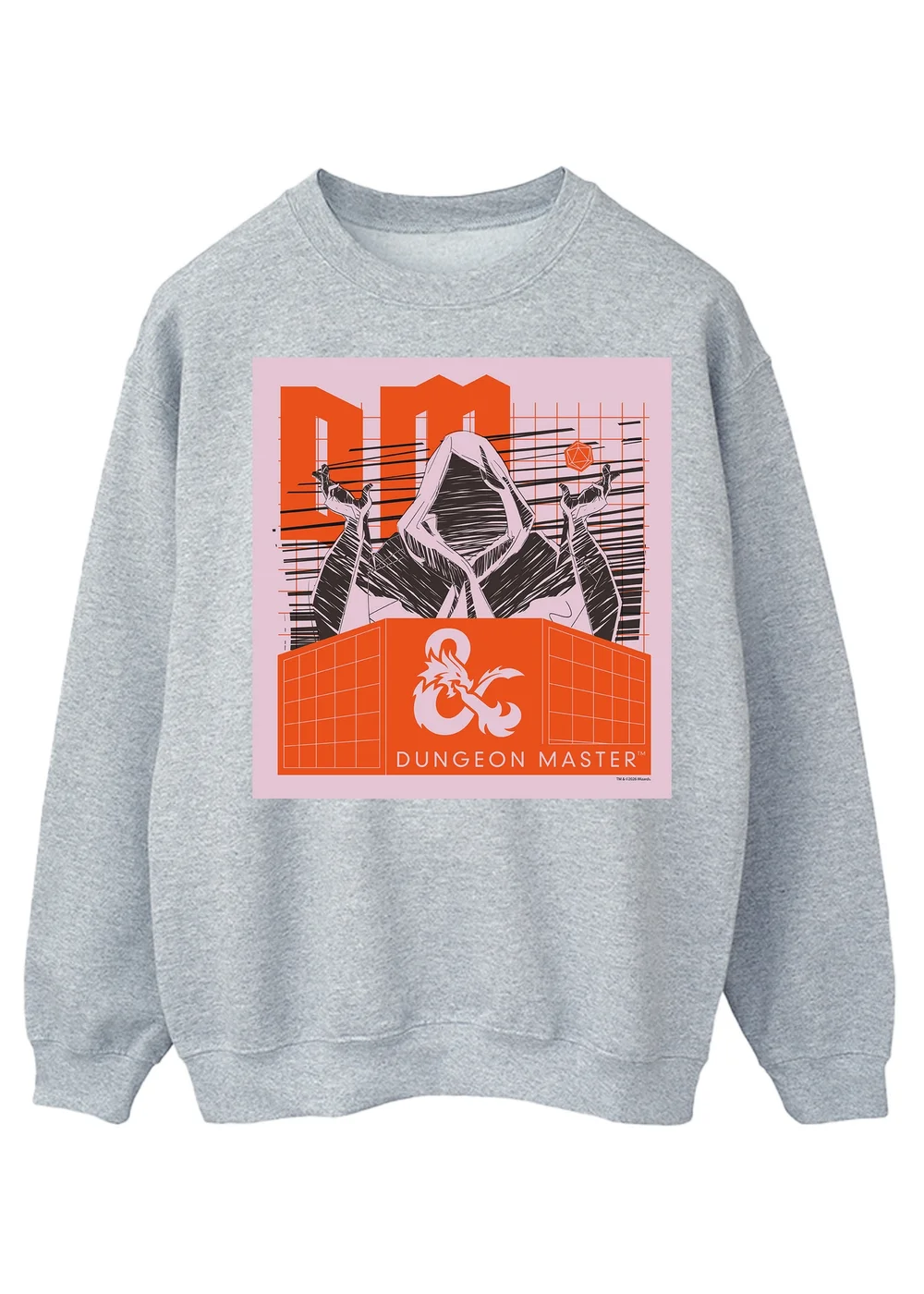 Spiral Galaxy Dungeons & Dragons Master Grey Graphic Sweatshirt - L Image 1