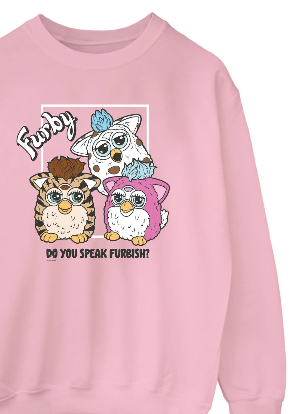 Ada & Ted Furby Do You Speak Furbish Girls Pink Graphic Sweatshirt (3-13 Years) - 3-4 Yrs Image 2