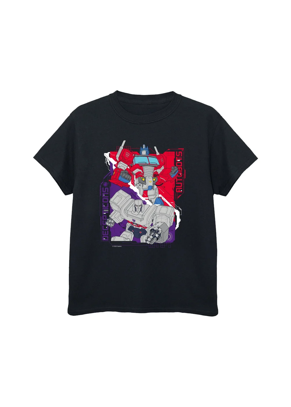 Ada & Ted Transformers Decepticons Boys Black Graphic T-Shirt (3-13 Years) - 5-6 Yrs Image 1