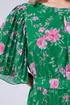 Yours London Curve Green Floral Pleated Maxi Dress - 24 Image 4