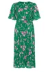 Yours London Curve Green Floral Pleated Maxi Dress - 24 Image 5