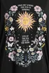 Yours Curve Black Floral & Sun Graphic Boxy T-Shirt - 22-24 Image 4