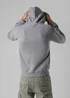 Firetrap Dark Grey Regular Fit Cotton Rich Zip Through Hoody With Sleeve Pocket - S Image 2