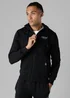 Firetrap Black Regular Fit Zip Through Fleece Hoody With Drawstrings - S Image 1
