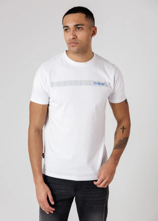 Firetrap Multi 3 Pack Regular Fit Cotton Crew T-Shirts