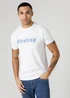 Firetrap Multi 3 Pack Regular Fit Cotton Graphic Crew Neck T-Shirts - S Image 2