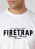 Firetrap Black 3 Pack Regular Fit Cotton Graphic Crew Neck T-Shirts - S Image 3