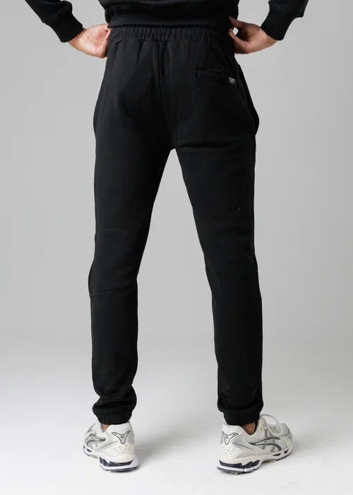 Firetrap Black Regular Fit Cotton Blend Fleece Joggers With Drawstring Waist - S Image 2