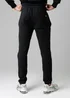 Firetrap Black Regular Fit Cotton Blend Fleece Joggers With Drawstring Waist - S Image 2