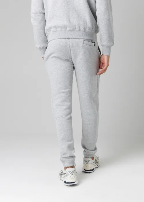 Firetrap Light Grey Regular Fit Cotton Blend Fleece Joggers With Drawstring Waist - S Image 2