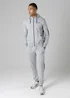 Firetrap Light Grey Regular Fit Cotton Blend Fleece Joggers With Drawstring Waist - S Image 4