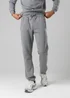 Firetrap Dark Grey Cotton Rich Brushed Fleece Joggers With Logo Strip Detail - S Image 1