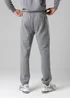 Firetrap Dark Grey Cotton Rich Brushed Fleece Joggers With Logo Strip Detail - S Image 2