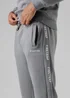 Firetrap Dark Grey Cotton Rich Brushed Fleece Joggers With Logo Strip Detail - S Image 5