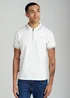 Firetrap Ecru Regular Fit Cotton Ottoman Zip Polo - S Image 1