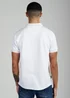Firetrap White Regular Fit Textured Zip Up Polo Shirt - S Image 2