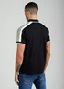 Firetrap Black Regular Fit Cotton Jersey Button Polo - S Image 2