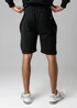 Firetrap Black Regular Fit Cotton Blend Fleece Shorts With Drawstring Waist - S Image 2