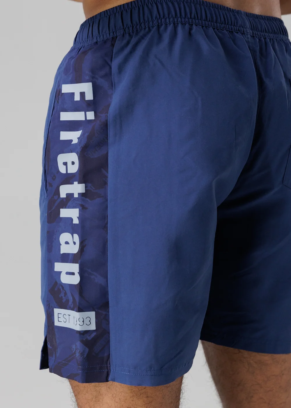 Firetrap Light Blue Regular Fit Swim Shorts With Elasticated Drawstring Waist - XL Image 3