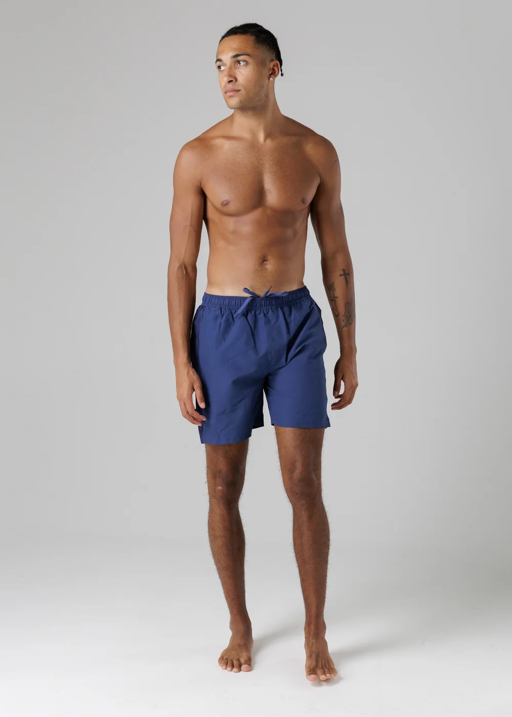 Firetrap Light Blue Regular Fit Swim Shorts With Elasticated Drawstring Waist - XL Image 4