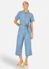 Yumi Blue Chambray Light Denim Button Jumpsuit - 18 Image 1