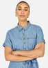 Yumi Blue Chambray Light Denim Button Jumpsuit - 18 Image 2
