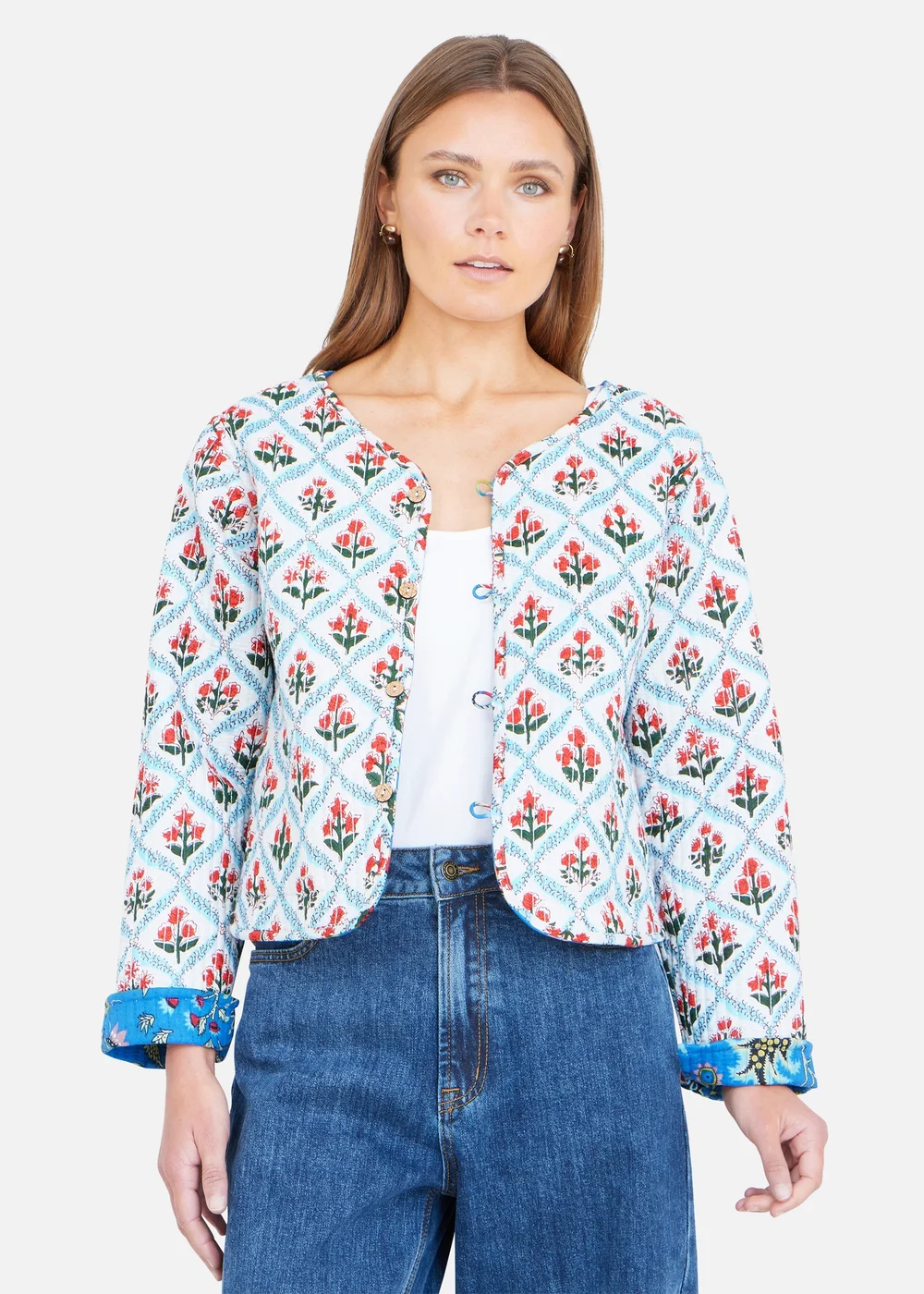 Yumi Indian Print Reversible Cotton Quilted - 14 Image 4