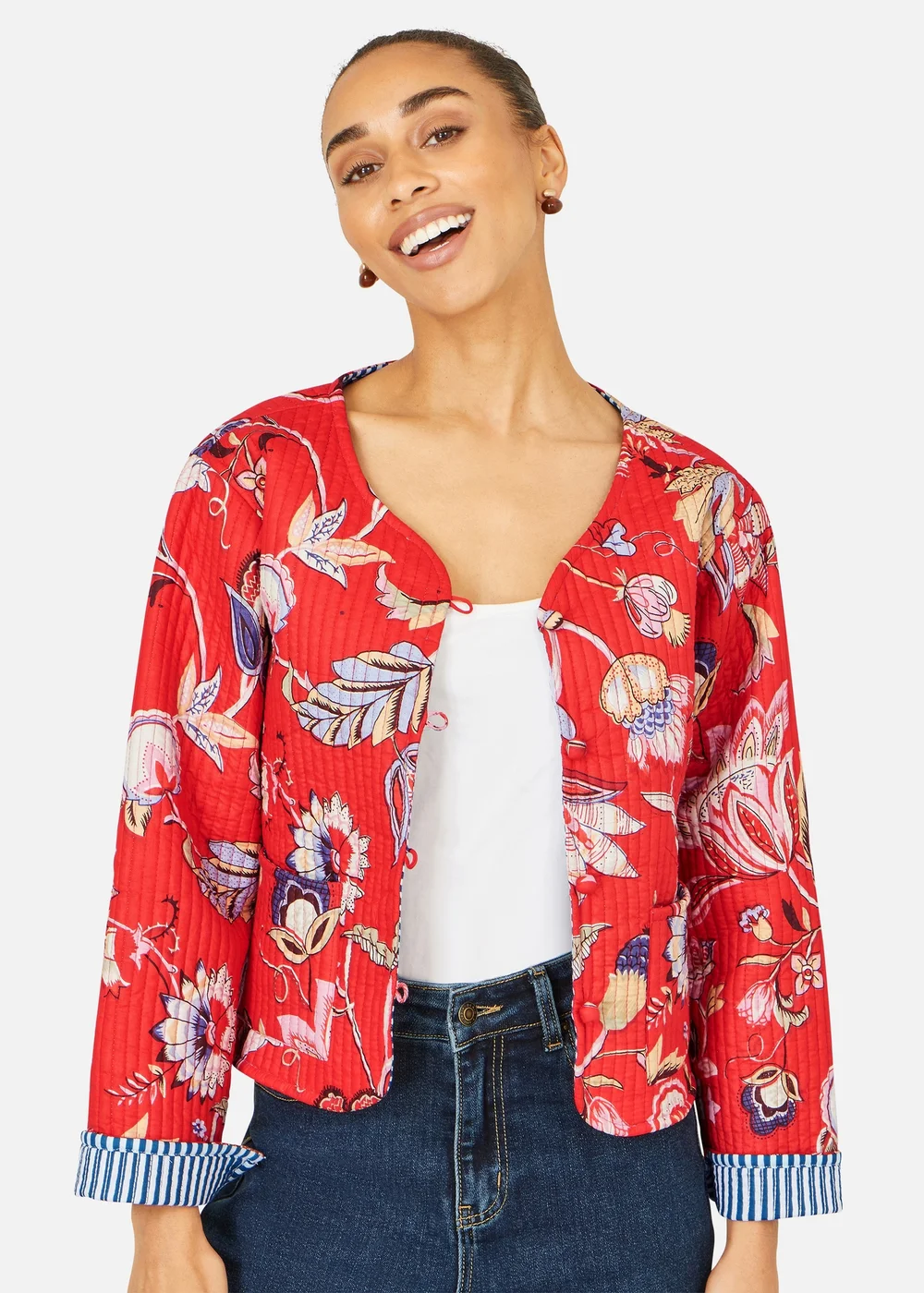 Yumi Indian Print Reversible Cotton Quilted - 8 Image 1