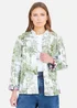 Yumi White Peacock Print Reversible Cotton Quilted Jacket - 12 Image 1