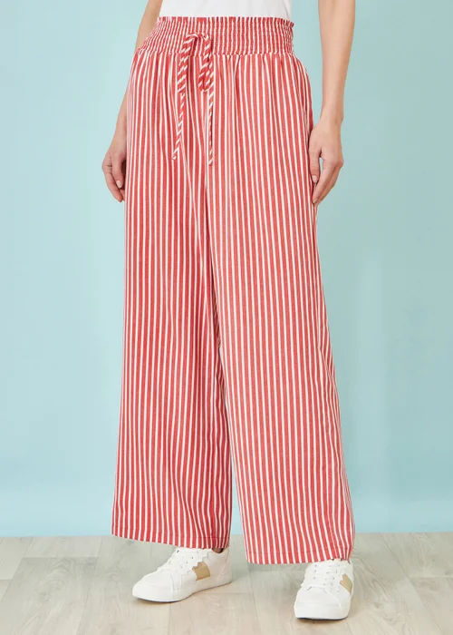 Yumi Red Stripe Relaxed Trousers - 14 Image 1