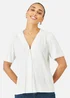 Yumi White Paisley Viscose Embroidered Shirt - 12 Image 1