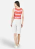 Yumi Orange Stripe Crochet Stripe Vest Top - L Image 2