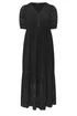 Yours Curve Black Broderie Anglaise Tiered Maxi Dress - 14 Image 5