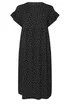 Yours Curve Black Polka Dot Frill Sleeve Maxi Dress - 20 Image 5