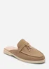 Where's That From Twilight Flat Slip On Loafer With Tassel Detail In Khaki - 8 Image 3