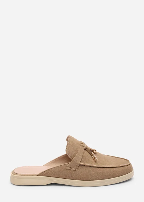 Where's That From Twilight Flat Slip On Loafer With Tassel Detail In Khaki - 8 Image 2