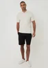 Threadbare Natural Basket Stitch Short Sleeve Knitted Polo - XL Image 3