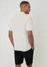 Threadbare Natural Basket Stitch Short Sleeve Knitted Polo - XL Image 2
