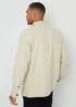 Threadbare Stone Linen Blend Lightweight Shacket - L Image 2