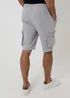 Threadbare White Elasticated Waist Stretch Cargo Shorts - S Image 2