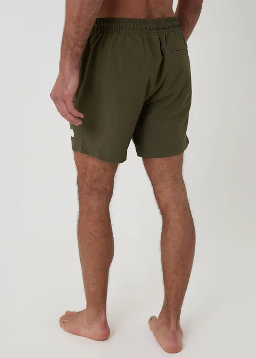 Threadbare Black 2-Pack Stripe Seersucker Swim Shorts - XL Image 3